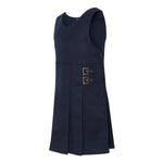 Robe tunique d'uniforme scolaire à double boucle pour filles du MATERNELLE  - Bleu marine