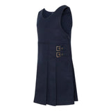 Robe tunique d'uniforme scolaire à double boucle pour filles du MATERNELLE  - Bleu marine