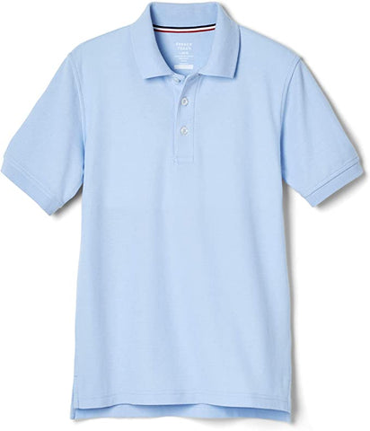 A. POLO MANCHES COURTES UNISEXE----BLEU