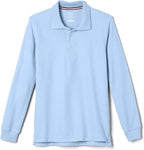 A. POLO MANCHES LONGUES UNISEXE----BLEU