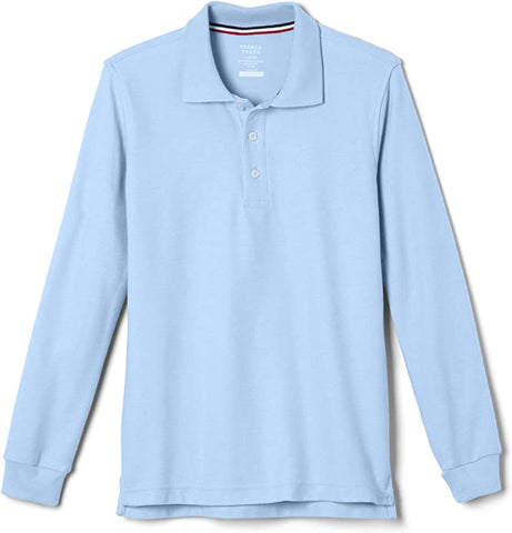 A. POLO MANCHES LONGUES UNISEXE----BLEU